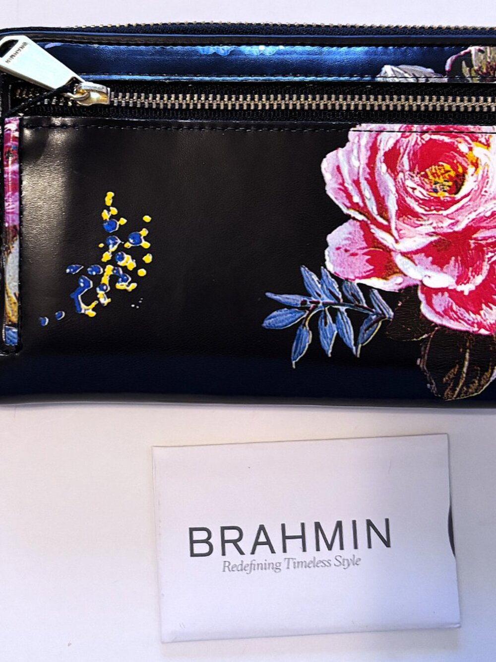 Brahmin Suri Black Versailles Wallet - Picture 2 of 4